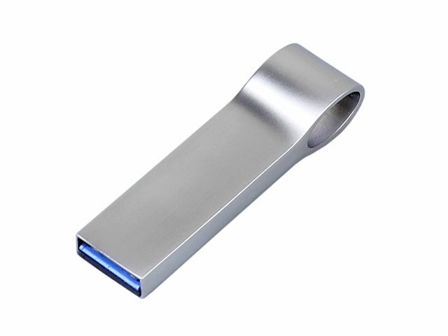 USB 3.0-флешка на 128 Гб с мини чипом и боковым отверстием для цепочки