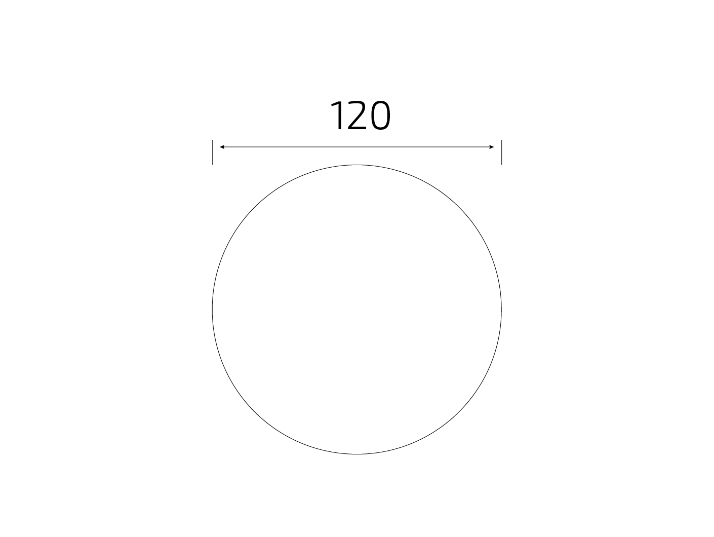 Штамп: Круг 120x120 мм в развороте