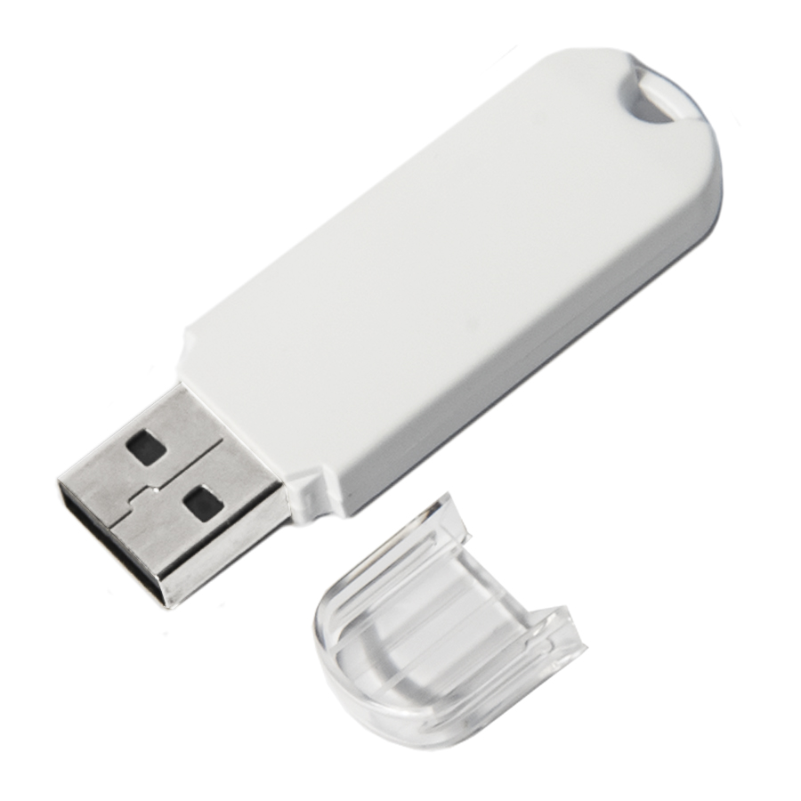 USB flash-карта UNIVERSAL (8Гб), белая, 5,8х1,7х0,6 см, пластик