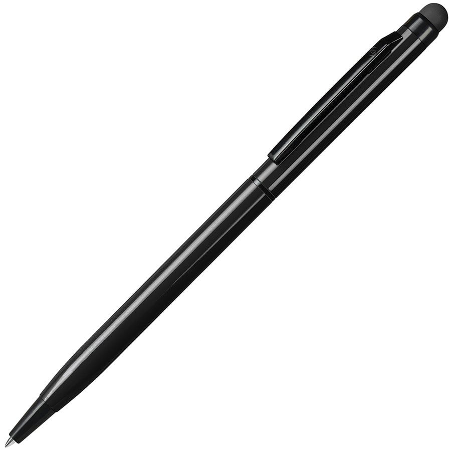 Ручка шариковая со стилусом TOUCHWRITER BLACK, глянцевый корпус