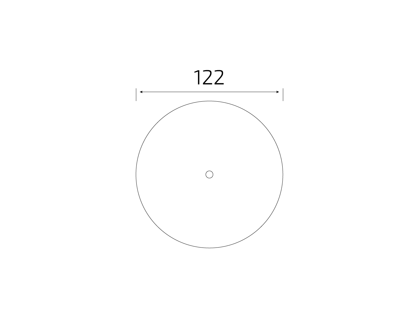 Штамп: Круг 122x122 мм в развороте