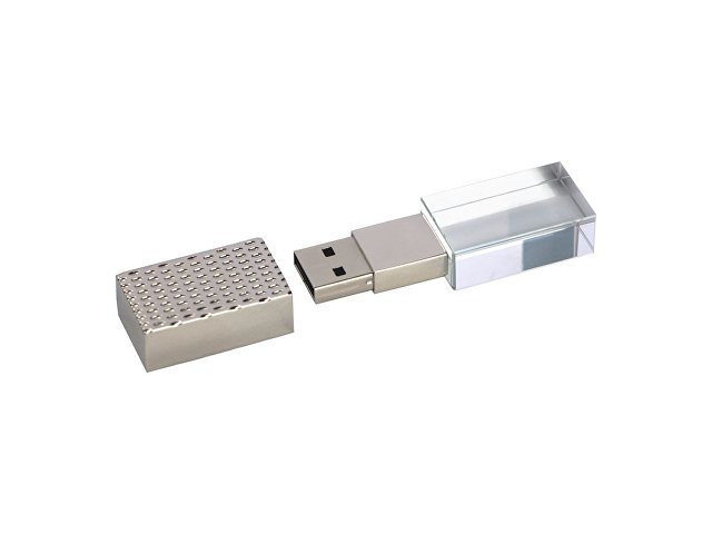 USB 2.0- флешка на 32 Гб кристалл в металле