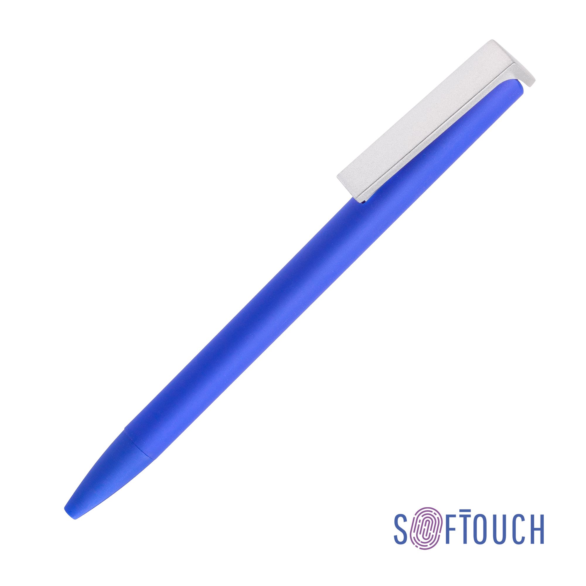Ручка шариковая «Clive», синий, покрытие soft touch