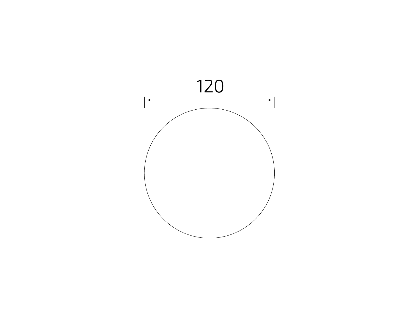 Штамп: Круг 120x120 мм в развороте