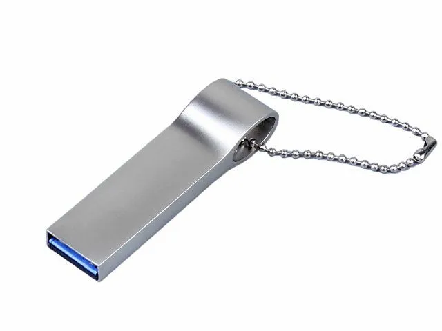 USB 2.0-флешка на 64 Гб с мини чипом и боковым отверстием для цепочки