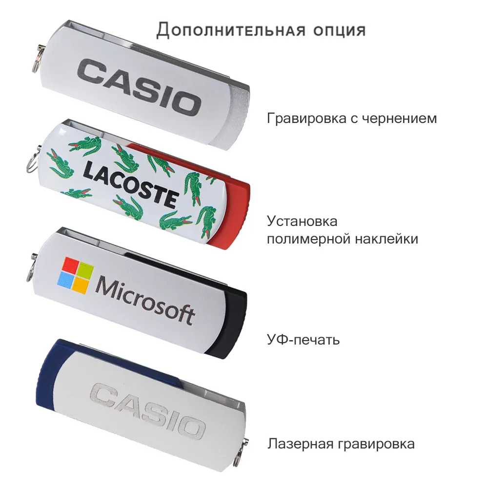 Флешка Elegante 16 Gb в подарочной упаковке, серебряная