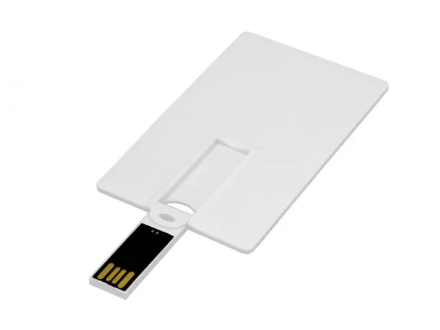 USB 2.0- флешка на 8 Гб в виде пластиковой карты с откидным механизмом