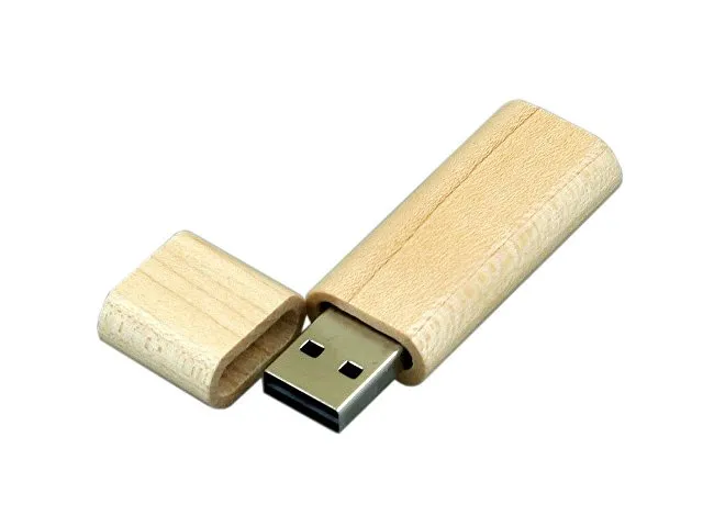 USB 2.0- флешка на 8 Гб эргономичной прямоугольной формы с округленными краями